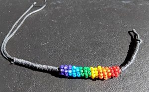 LGBTQ Beaded Rainbow Bracelet